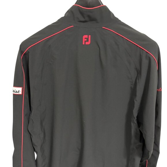 FootJoy DryJoys Golf Jacket Mens XL Tour Collection Zip Up Wind Rain Resist Logo - Picture 7 of 7